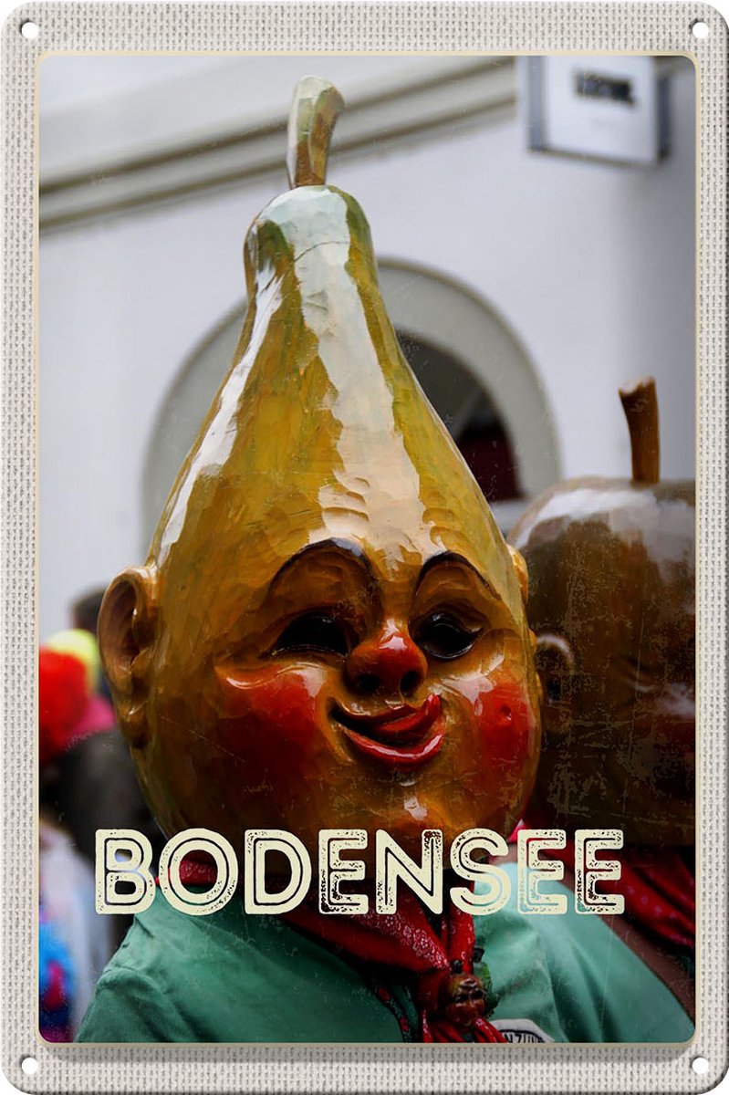 Blechschild Reise 20x30cm Bodensee Deutschland Gemälde