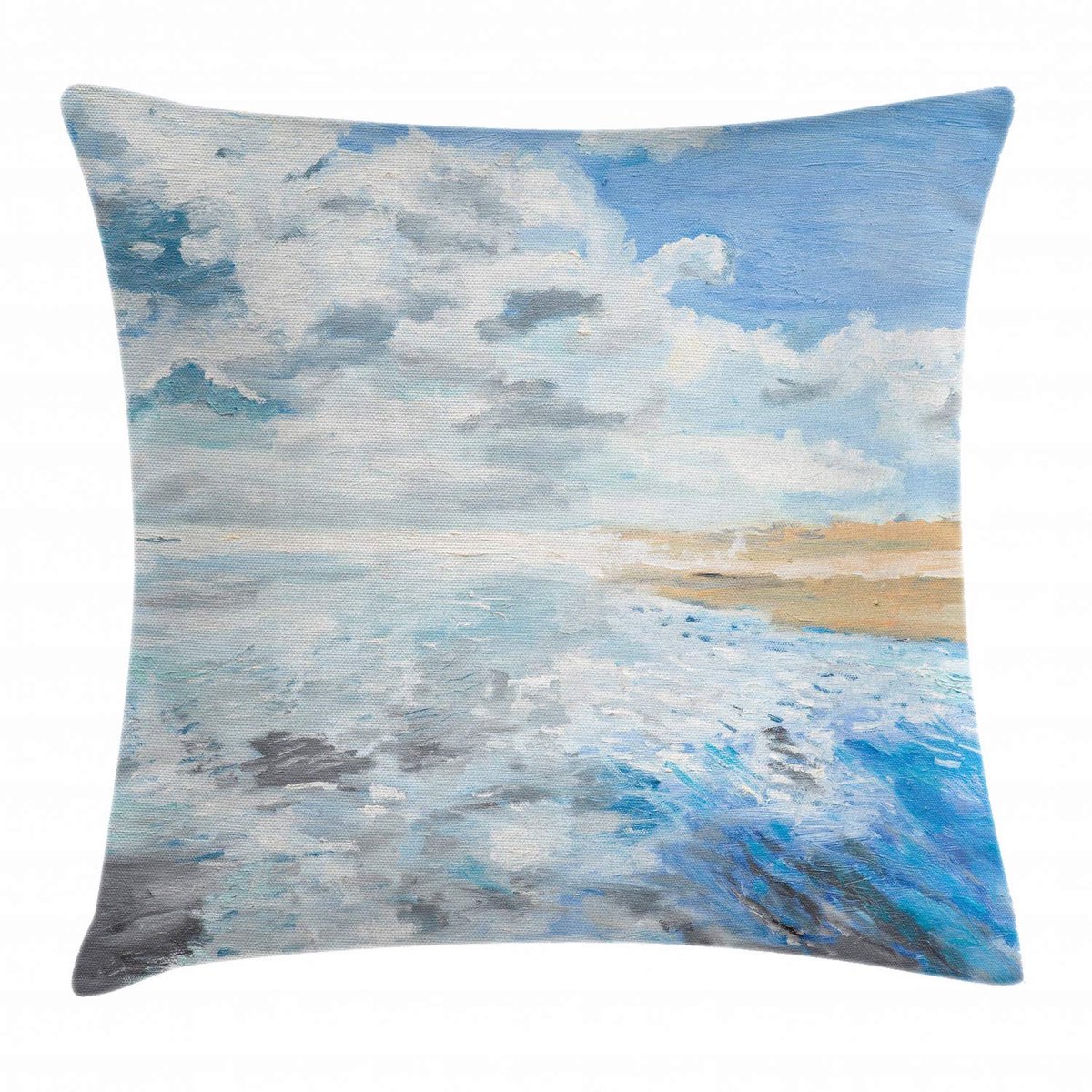 ABAKUHAUS Wolke kussenhoes – 40x40 cm – dubbelzijdig bedrukt, wasbaar