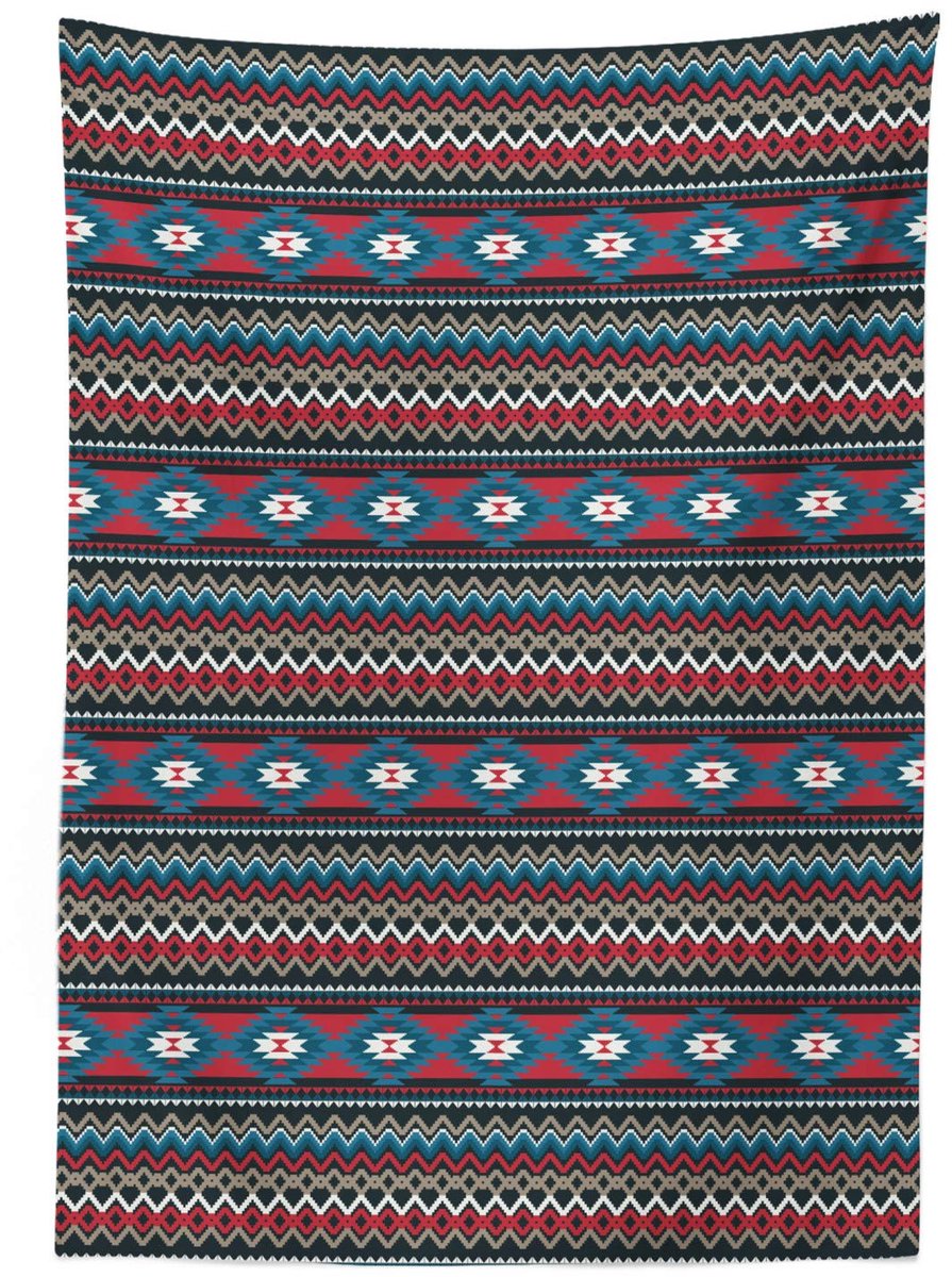 ABAKUHAUS Tafelkleed 140x240 Satijn – Multikleur, Binnen/Buiten