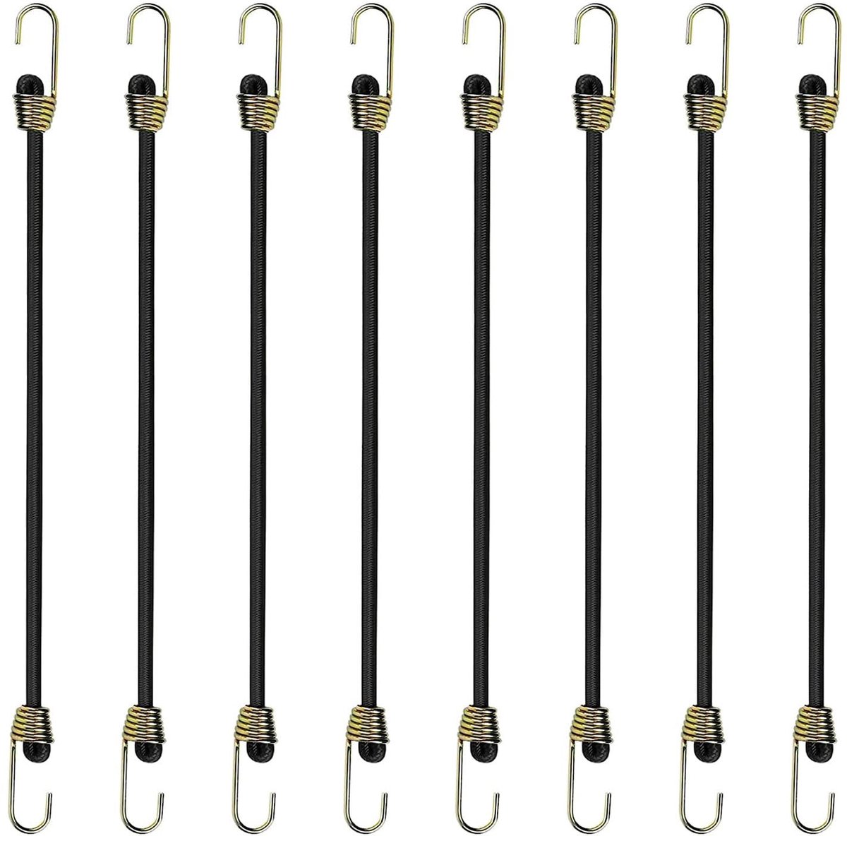 vaste Korte Elastische Bungee Touwen Mini Bungee Bandjes Haken Handige Lichtgewicht Elastische Bungee Koorden Reizen Camping Bungee Riemen voor het Beveiligen Dekzeilen Bagage Tenten