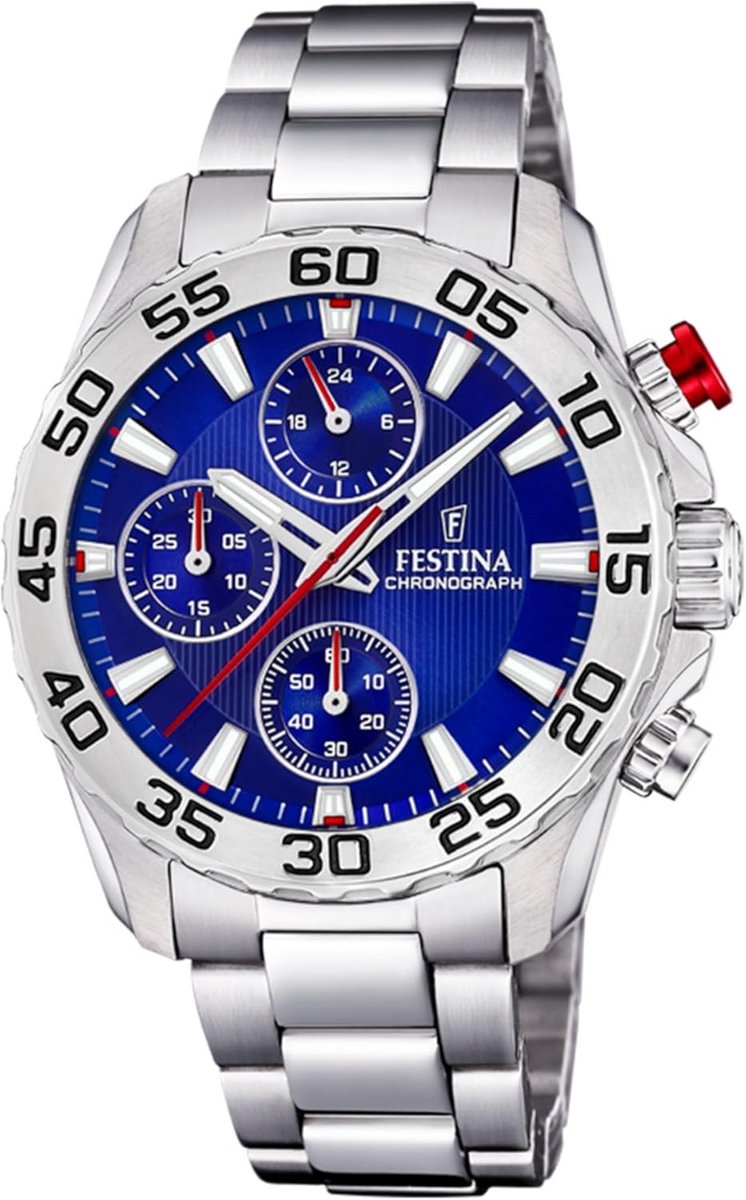 Jongens Quartz Horloge met RVS Armband - Blauw