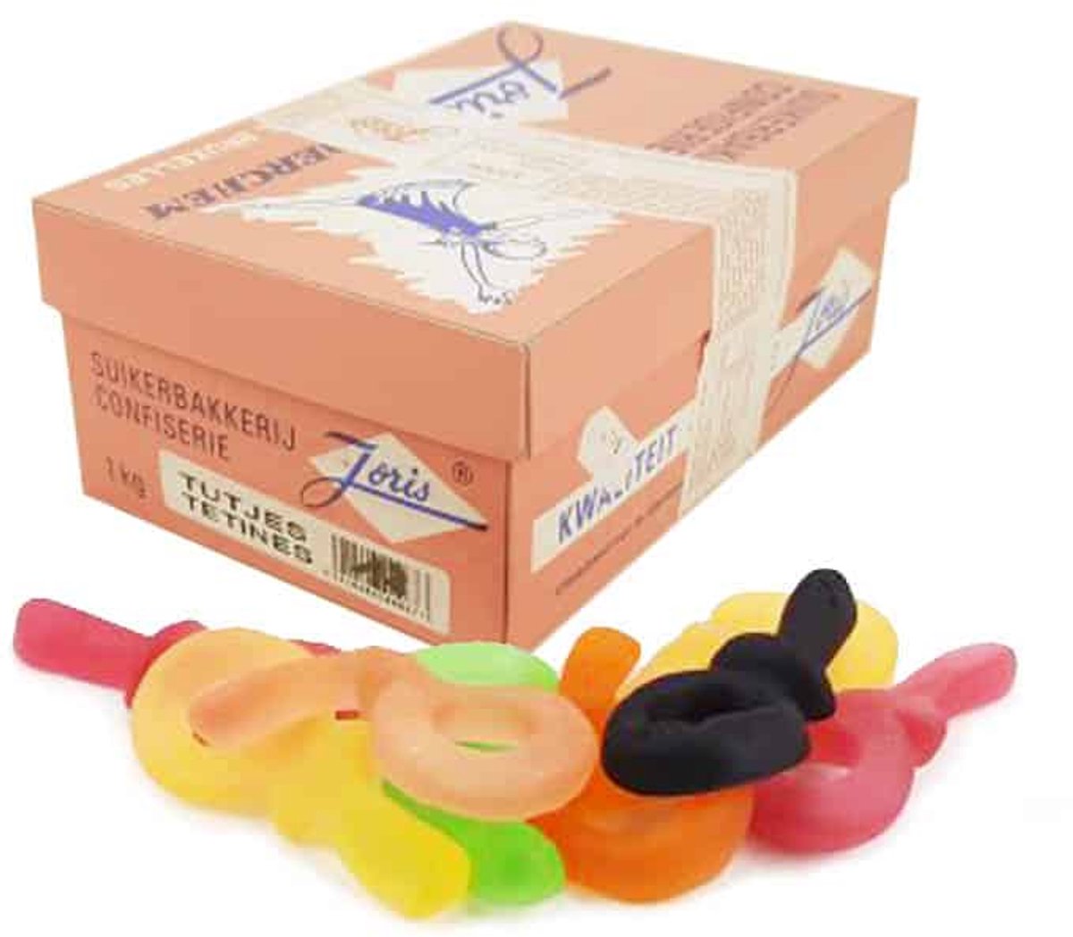 Joris Tutjes - Snoep - 1kg - Gekleurd - Zacht - Tutten