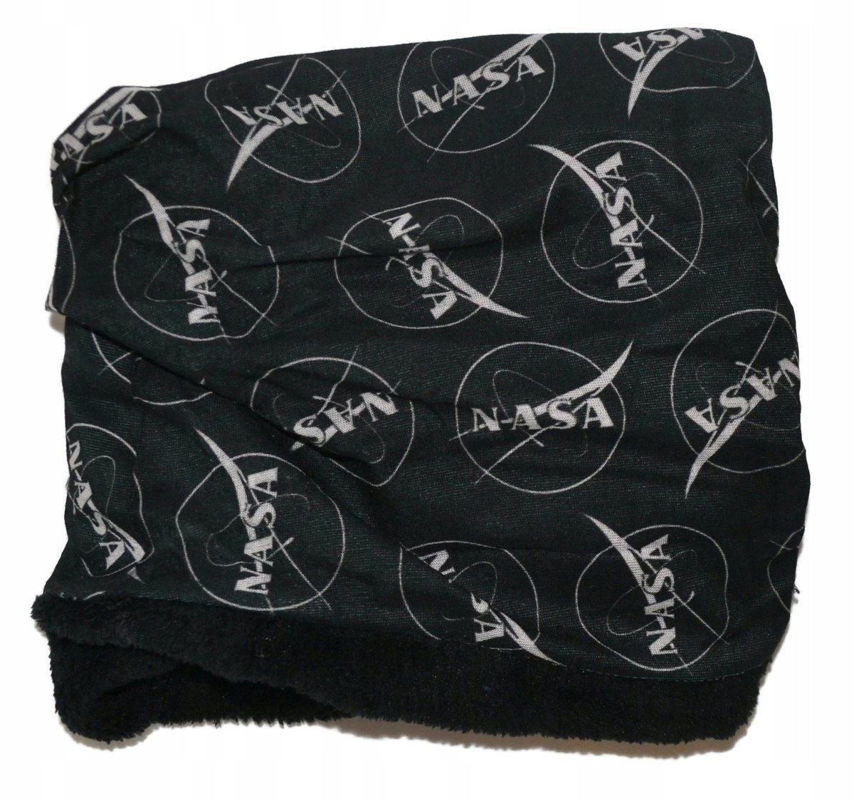 Kinder Nekwarmer NASA - Zwart Polar & Print