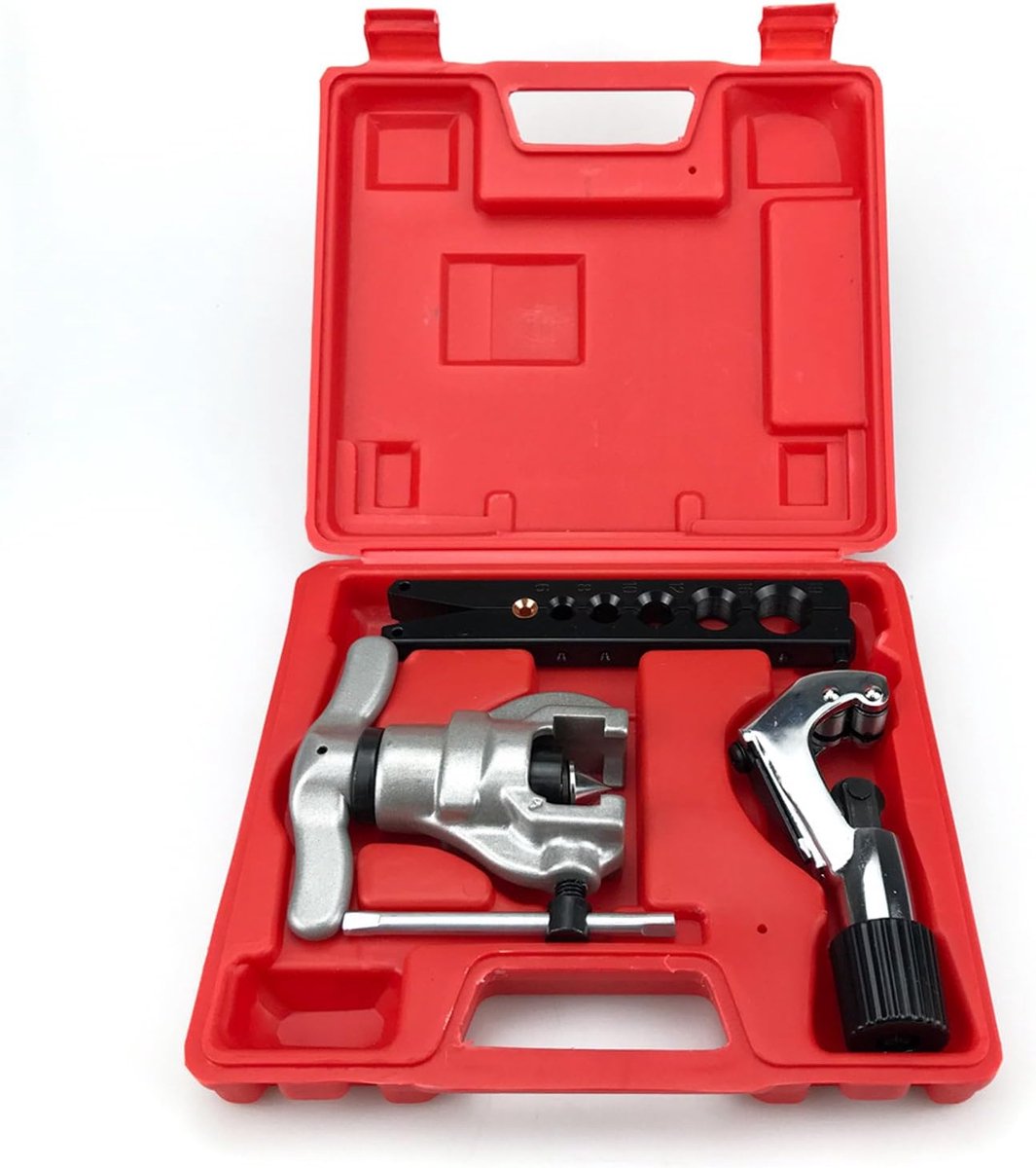 Set van 3 Excentrische kegeluitglijders 45° voor koperen buizen - gereedschap voor remslangen - maten 1/4 inch - 5/16 inch - 3/8 inch - 1/2 inch - 5/8 inch - 3/4 inch