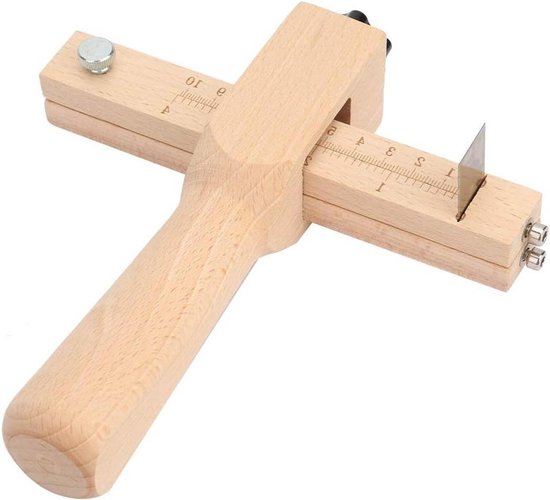 Houten Riemsnijder Verstelbare Riemsnijder Lederen Hobbygereedschap met 5 Messen voor Doe het zelf handsnijden Houten Riemsnijder Verstelbare Riemsnijder Lederen Hobbygereedschap met 5 Messen voor Doe het zelf handsnijden