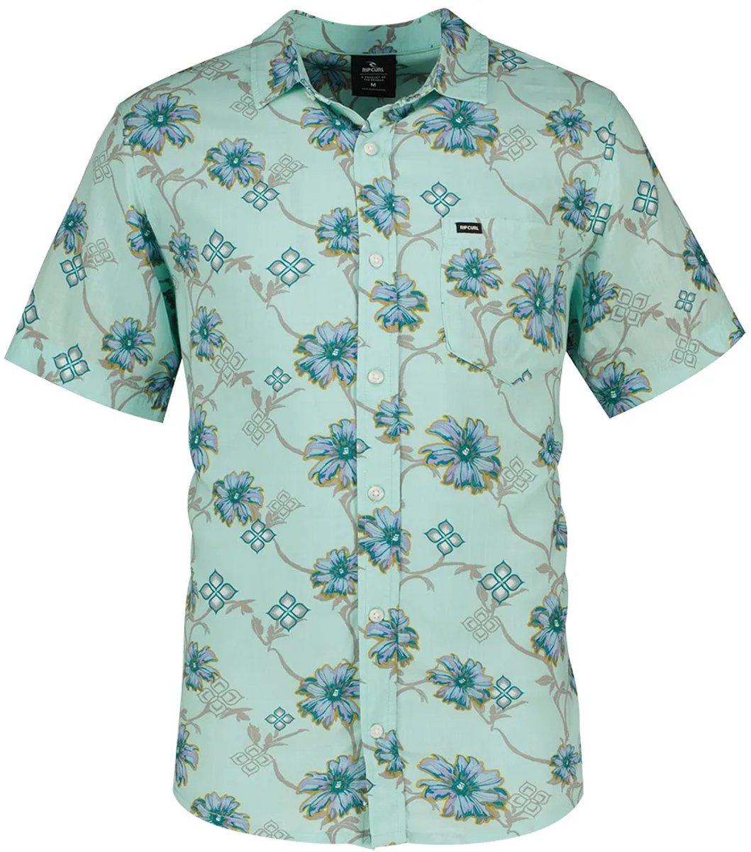 Rip Curl Surf Revival Overhemd Met Korte Mouwen S Man Light Aqua