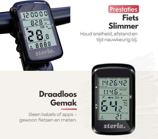 Draadloze GPS Fietscomputer - Waterdichte Kilometerteller met LCD Display - Snelheidsmeter & Afstandsmeting - Voor Racefiets & Stadsfiets van Merkloos — afbeelding 2