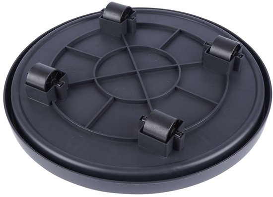 Chariot Pro Garden Plant - plastique - gris foncé - rond - D35 cm - 50 kilos