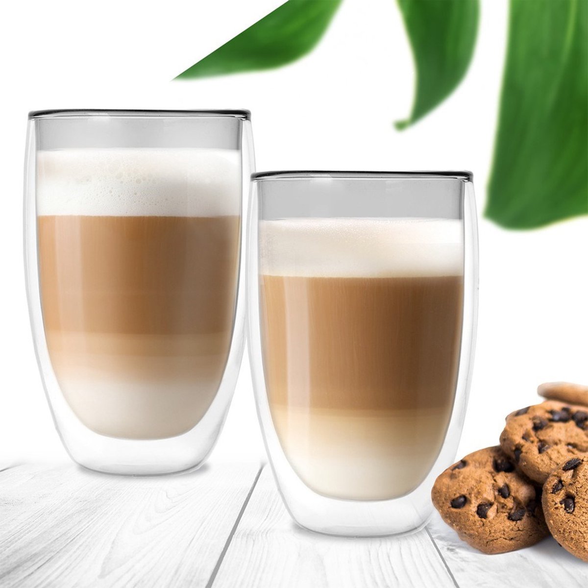Orion Double - Thermische Glazen - Dubbele Wand - 460 ml - Set van 2 — cadeau in Koken & Dineren - foto 2