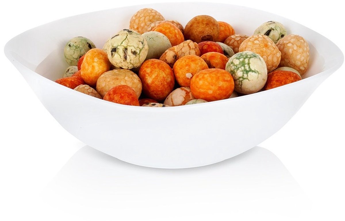 Orion Luna Serie - Glazen Kom - 15 cm - 400 ml - Wit