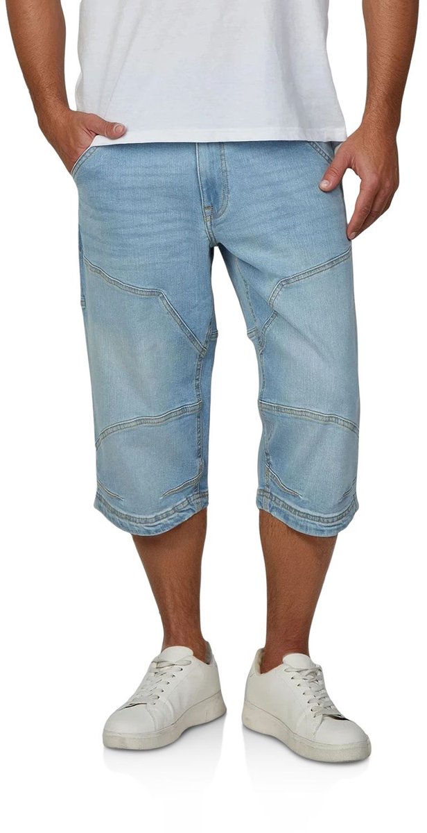 Mustang Heren Short Broeken 3/4 Freemont regular/straight Fit Blauw Volwassenen