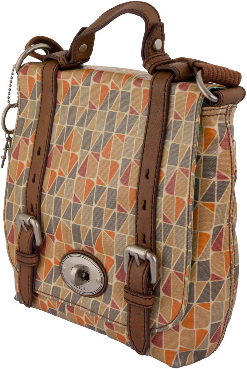 Dameshandtas Fossil Wmns Handtas Key Per Org Flap Mix - UNI