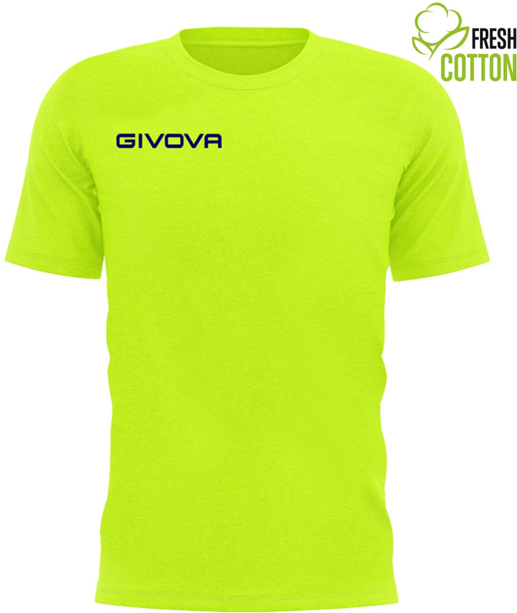 Givova Fresh T-shirt Met Korte Mouwen Geel M Man