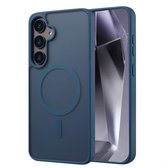 imoshion Hoesje - Geschikt voor Samsung Galaxy S24 Plus - Color Guard Backcover met Magnetische Ring - Donkerblauw