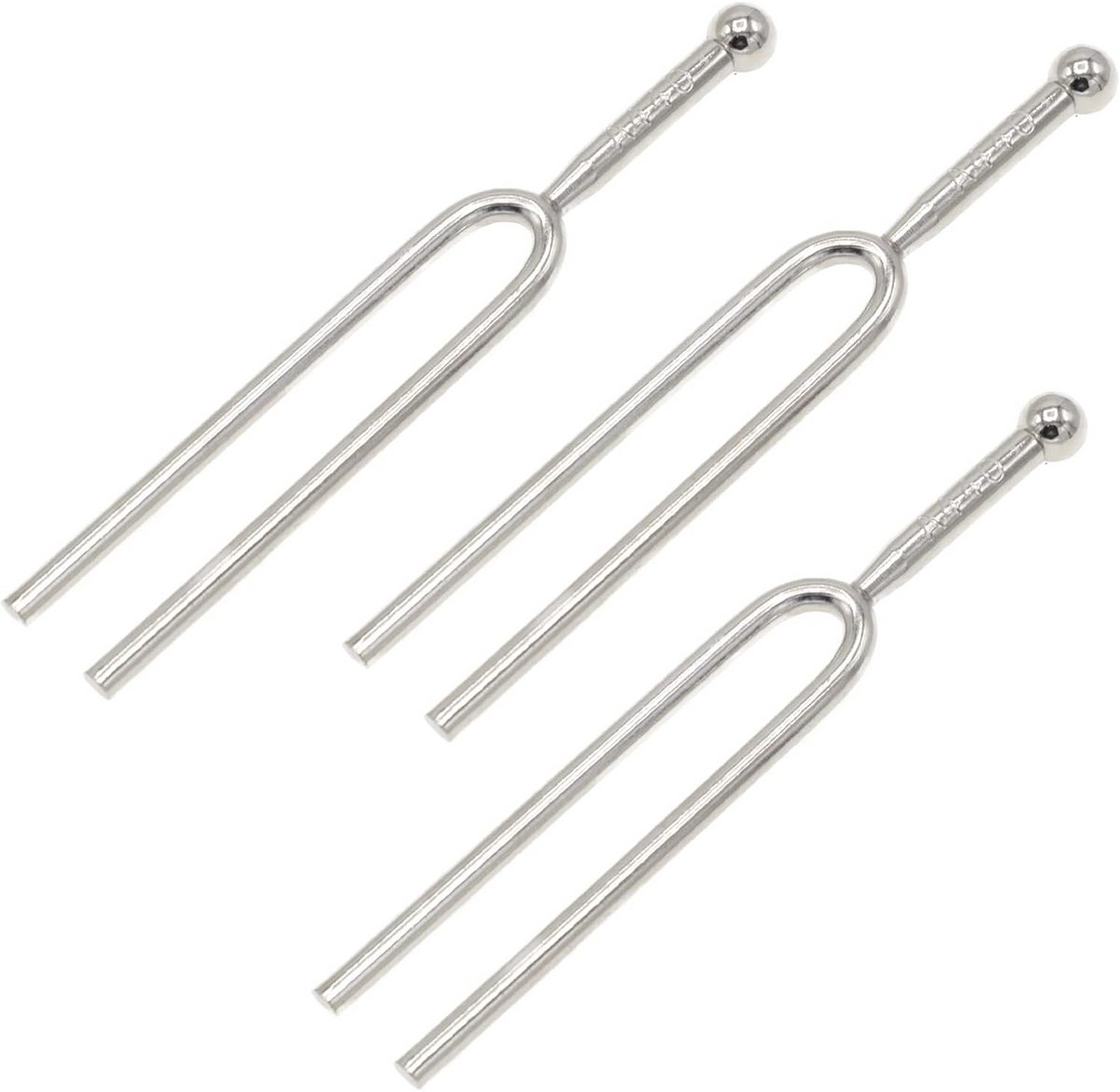 Set van 3 Stemvorken 440 Hz voor stemming van Gitaar, Viool en andere Instrumenten