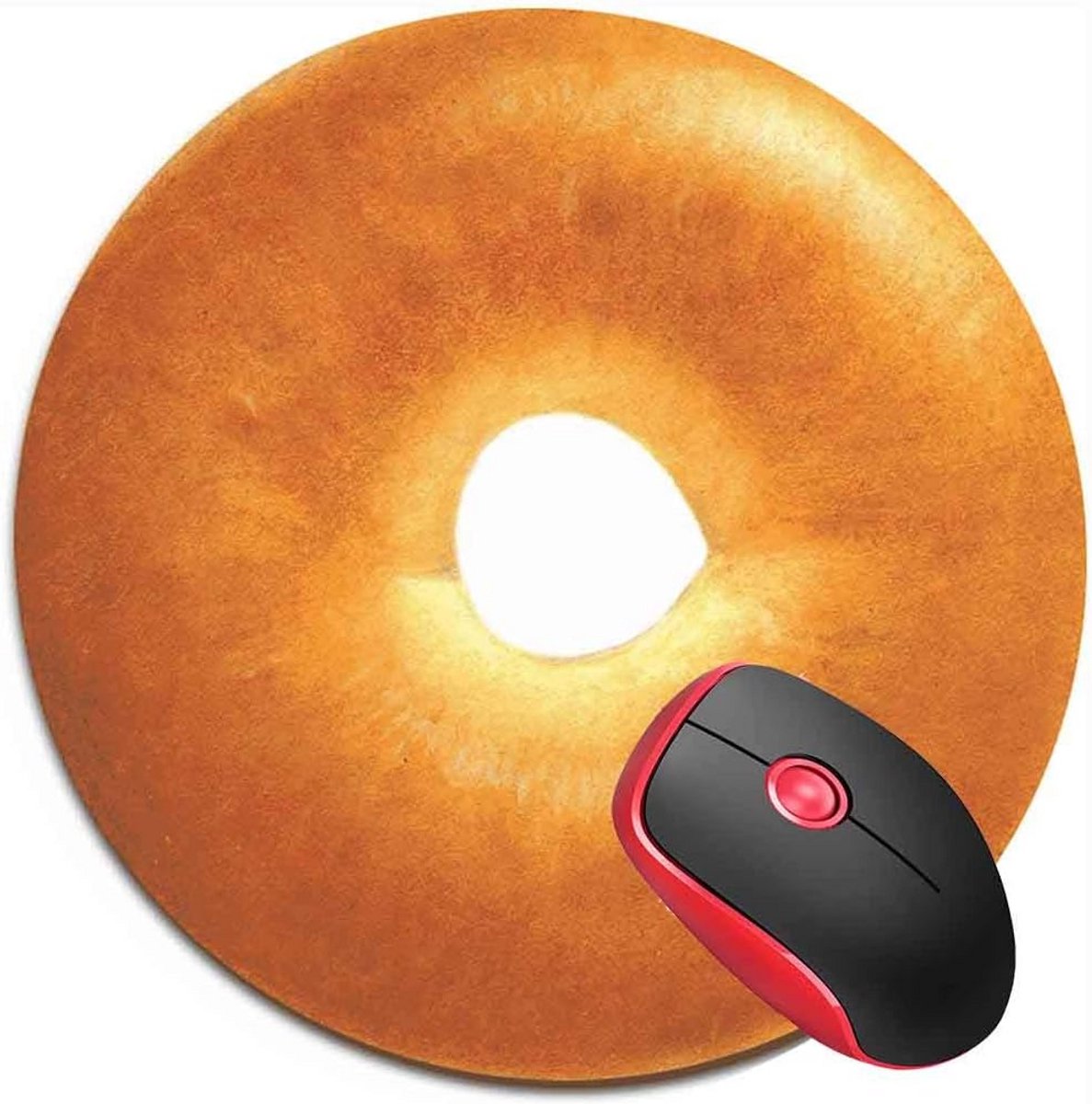 Ronde Muismat met Antislip Basis - Geschikt voor Laptop en Computer