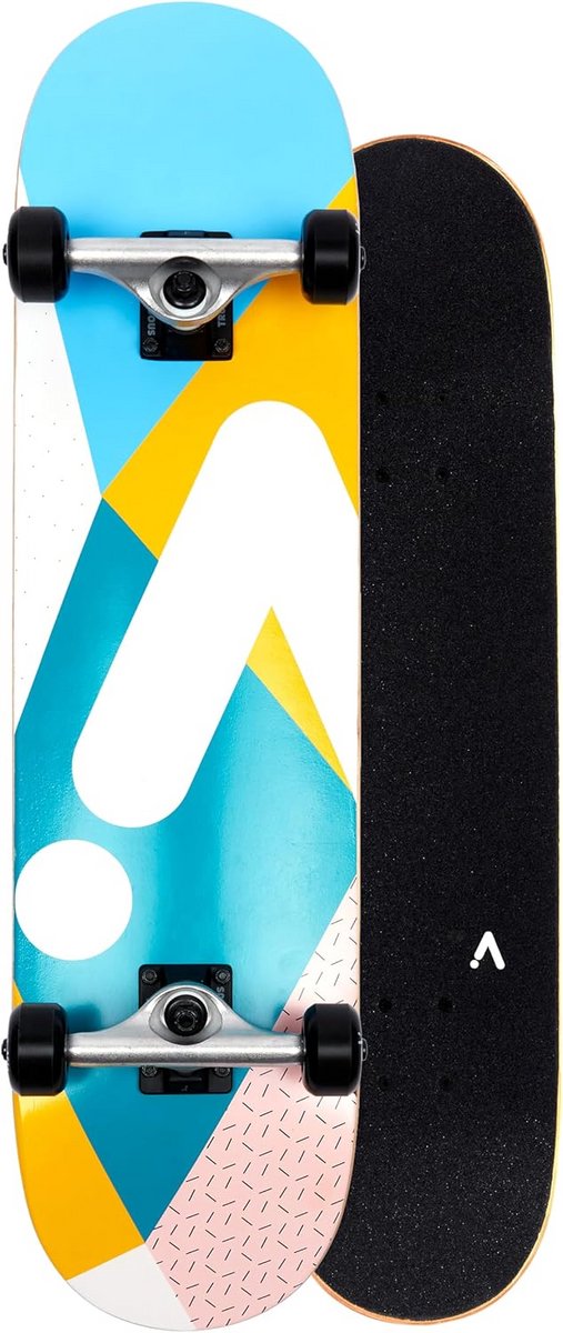 Kwaliteit Skateboard Deck 7-laags Esdoorn met Abec 7 Lagers Geel