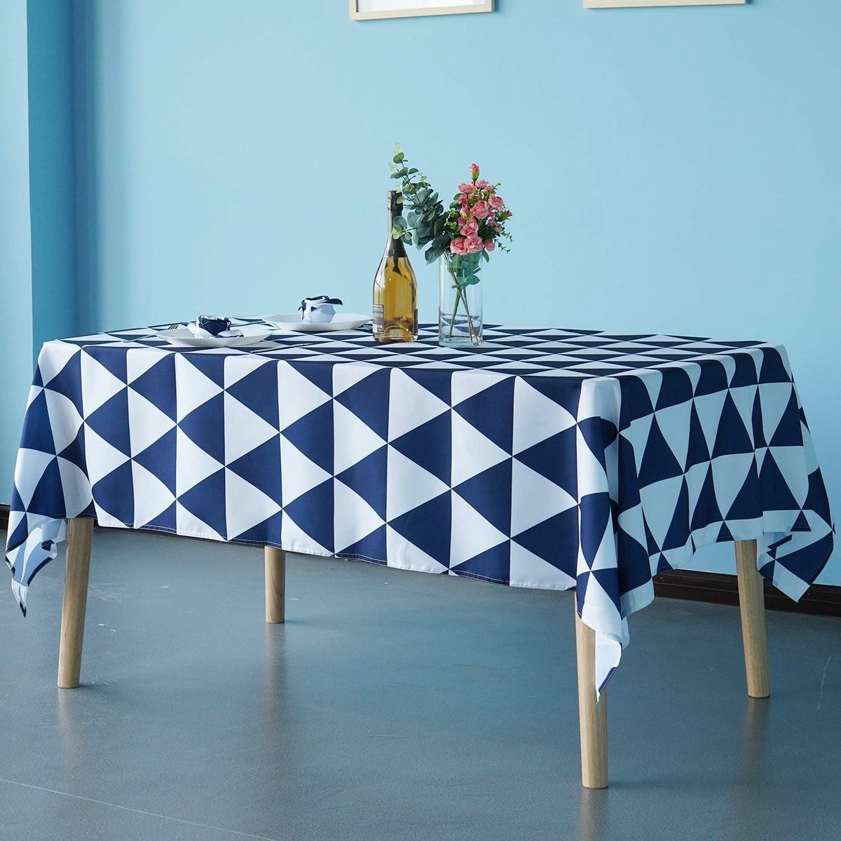 Rechthoekig Tafelkleed Waterdicht en Vlekbestendig Polyester voor Binnen en Buiten