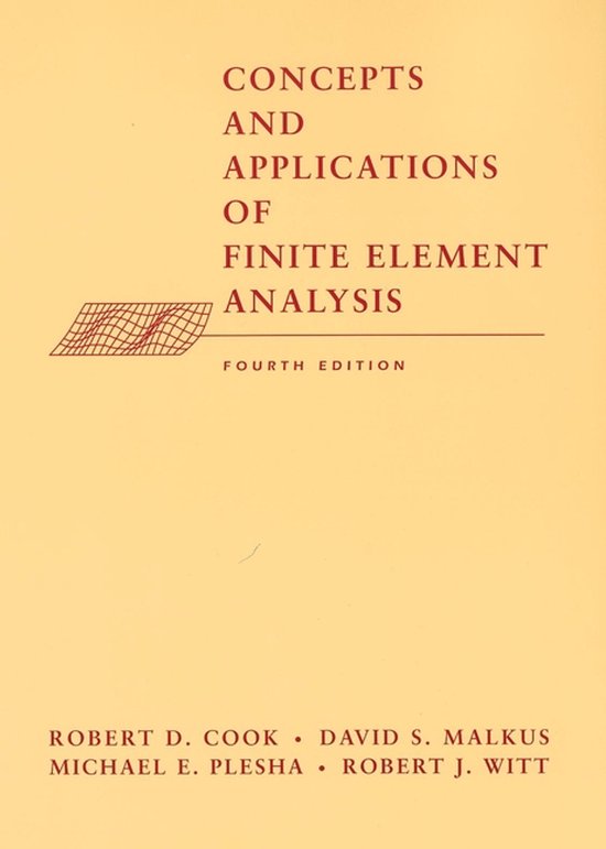 Concepts & Applications Finite Element - cover