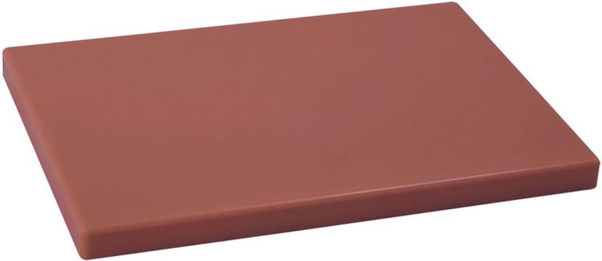 Stevige Polyethyleen Snijplank - Antibacterieel & Voedselveilig - Bruin 33x23cm