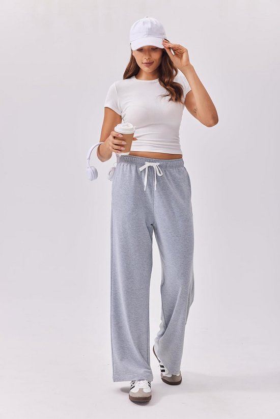 Dames Joggingbroeken Hoog Taille met Wijde Pijpen - Comfortabele Training en Casual Broek — afbeelding 5