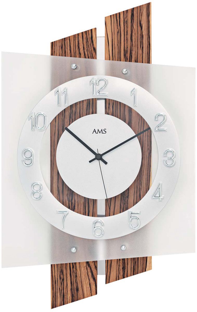 Wandklok radiogestuurd AMS - 5531