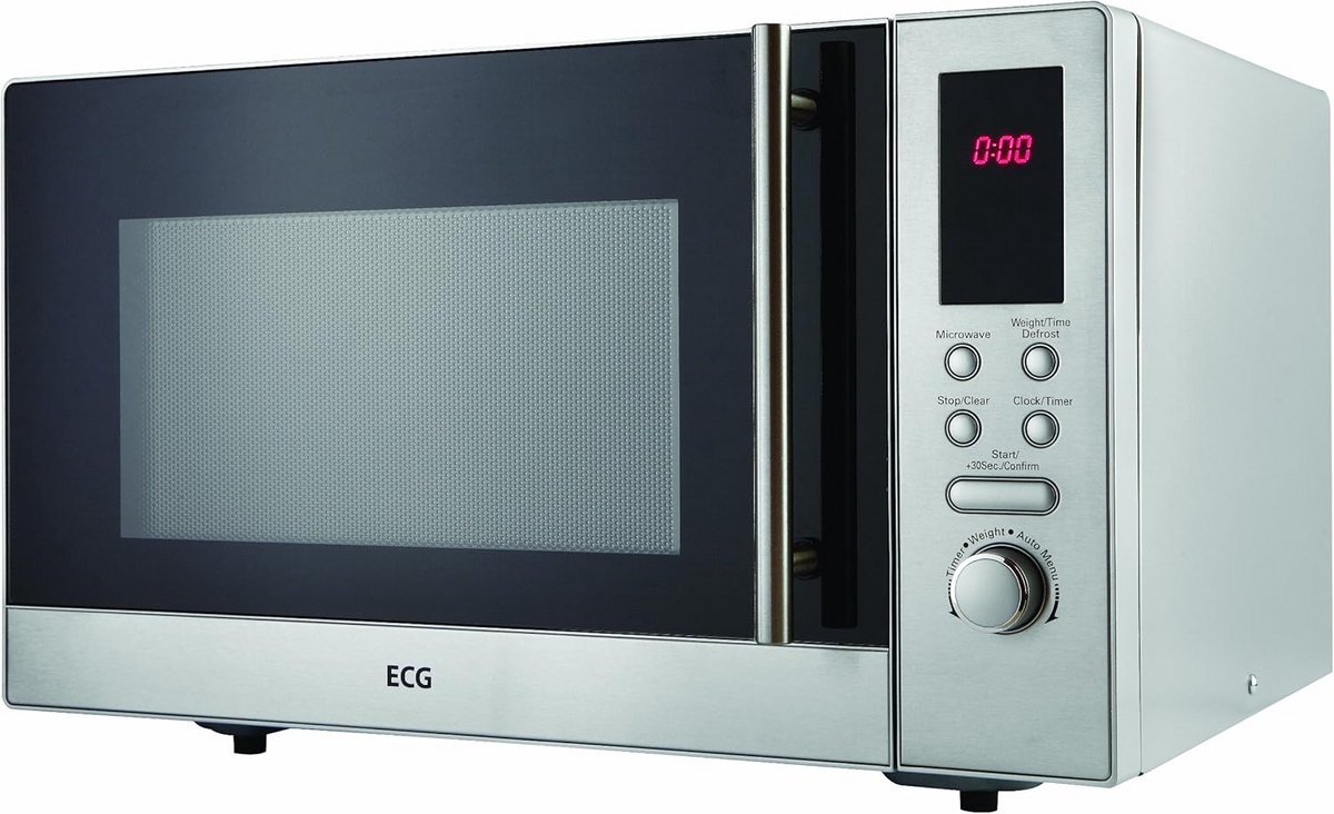 Magnetron RVS 800W met Digitale Bediening 23 Liter Inhoud