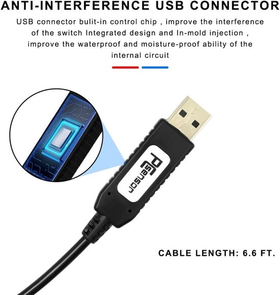 3-Traps USB Voetpedaal voor Gaming en PC - Programmeerbaar met Multimedia Toetsen van Merkloos — afbeelding 4