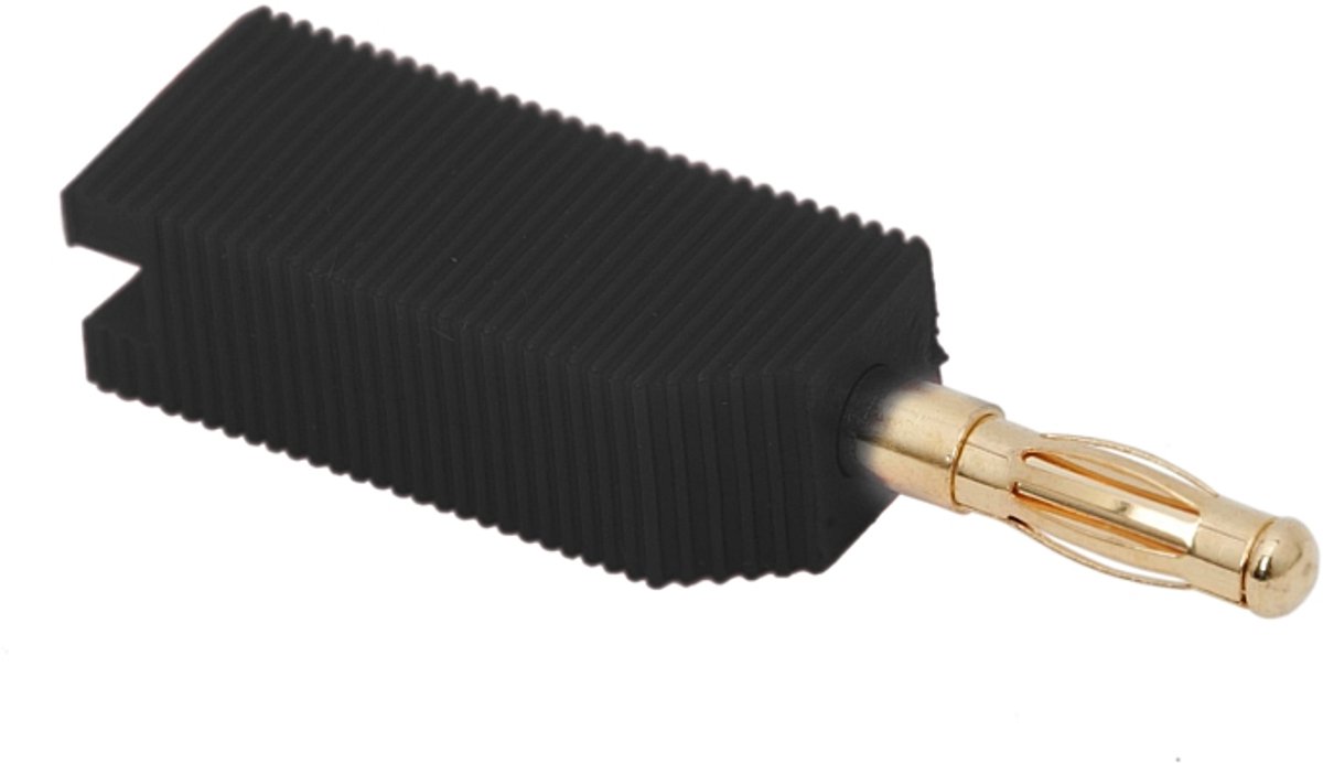 10x Bananenstekker / Bananenplug Zwart – Banana Plug Connector 4mm – Vergulde Contacten – Speaker Kabel Aansluiting – HiFi Audio - 10 Stuks [05171FK]
