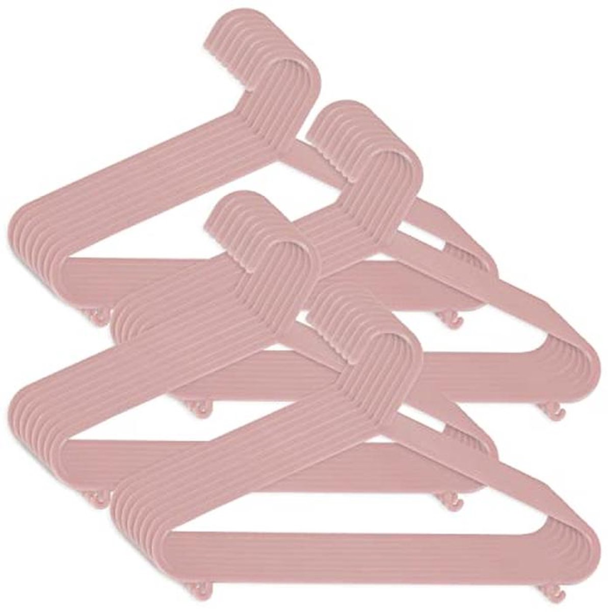 Set van 32 Oudroze Kinderkleerhangers - Lichtgewicht & Ruimtebesparend