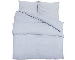 Dekbedovertrekset | Beddengoed lichtgewicht 260x240 cm microvezel grijs