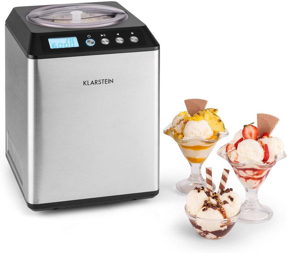 IJsmachine met Yoghurt- en Softijsfunctie - 2.5L Capaciteit & Timer