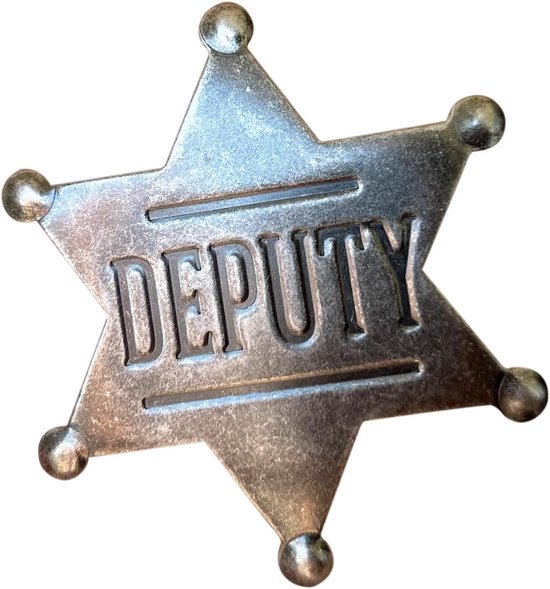 Sheriff ster authentiek | Perfect voor cowboy kostuums