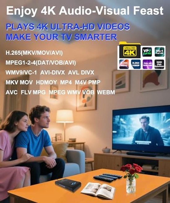 4K Ultra HD Mediaspeler en HDD-behuizing 2-in-1 — afbeelding 2