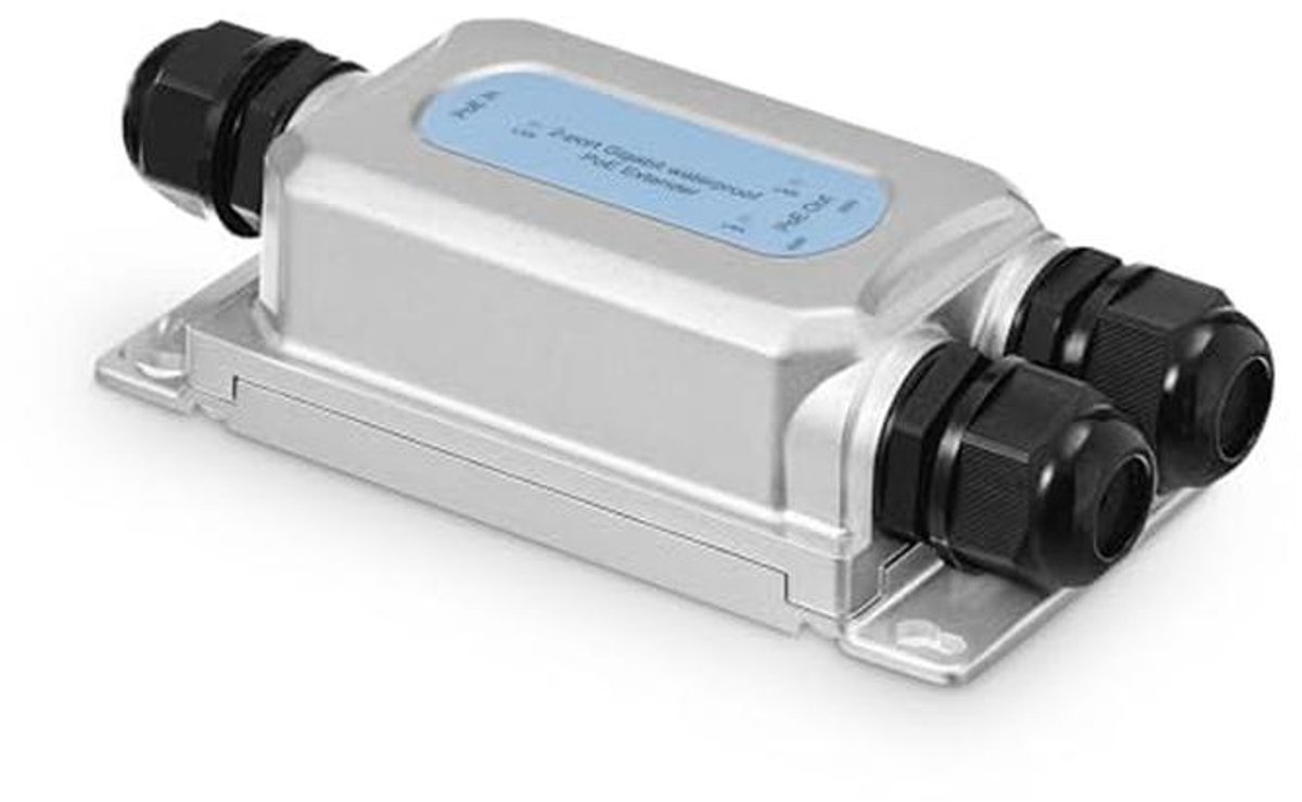 Outdoor 3-poorts Gigabit PoE Extender met IP67 Waterdicht Ontwerp - 90W Poe Repeater voor Betrouwbare Netwerkverbindingen