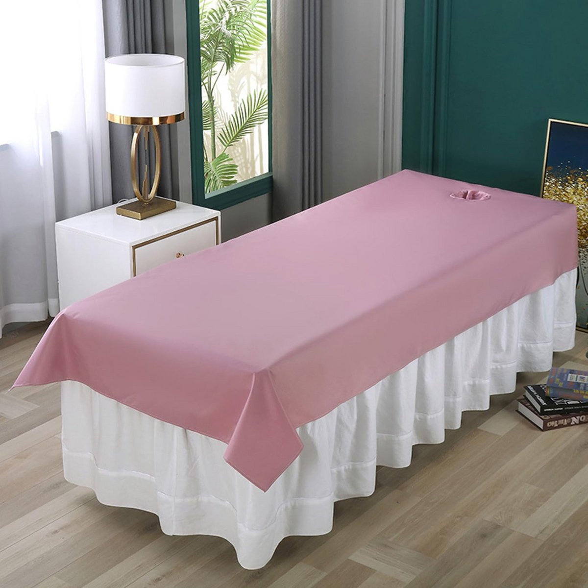 Waterdicht & Oliebestendig Massage Hoeslaken met Gezichtsuitsparing - Hygiënisch en Zacht Voor Salon of Spa