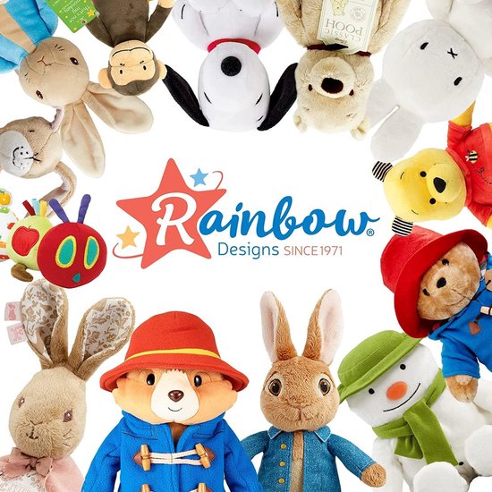 Zachte Babydekbed met Regenboog en Rups - Sensorische Comfortdeken met Textuur Labels — afbeelding 4