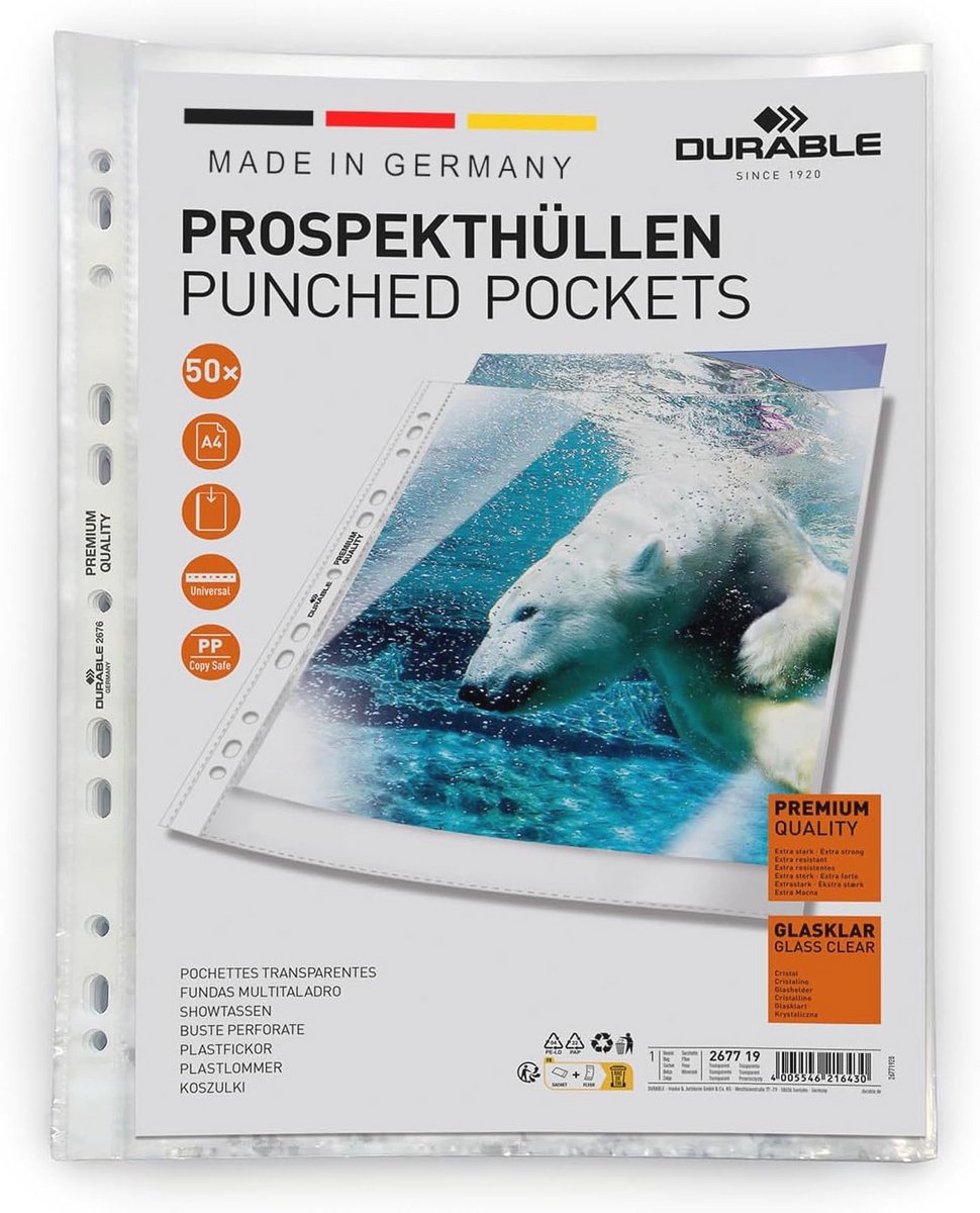 Showbag A4 Premium 50 Stuks - Duidelijk en Duurzaam