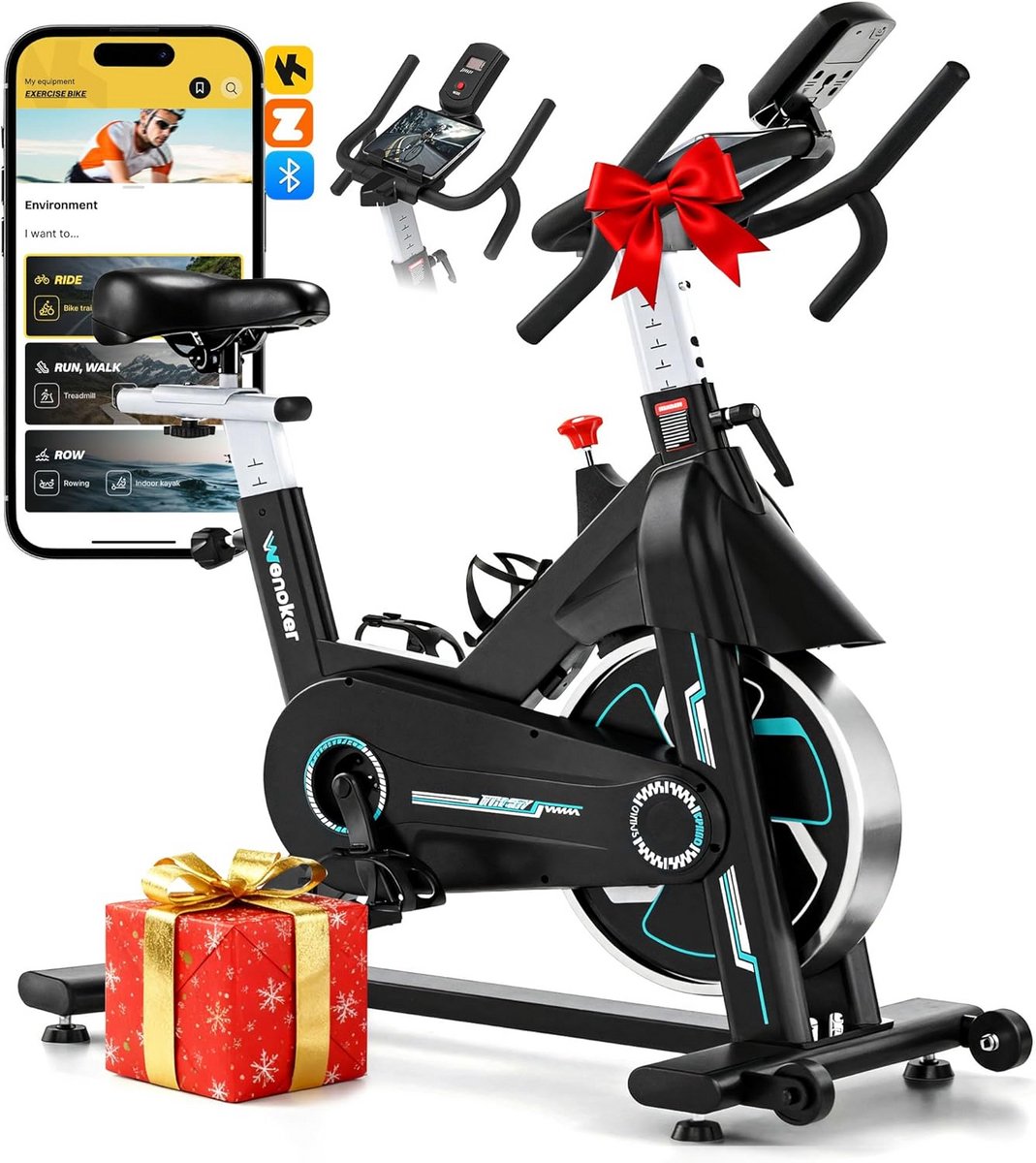 Stille Hometrainer met App Connectiviteit en Ergonomisch Ontwerp