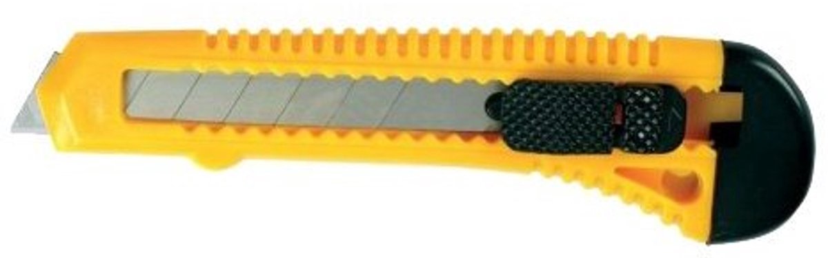 20x Werkmes - Afbreekmes - Interlock - Uitschuifbaar - Precisie snijmes - 18mm - Jonyx