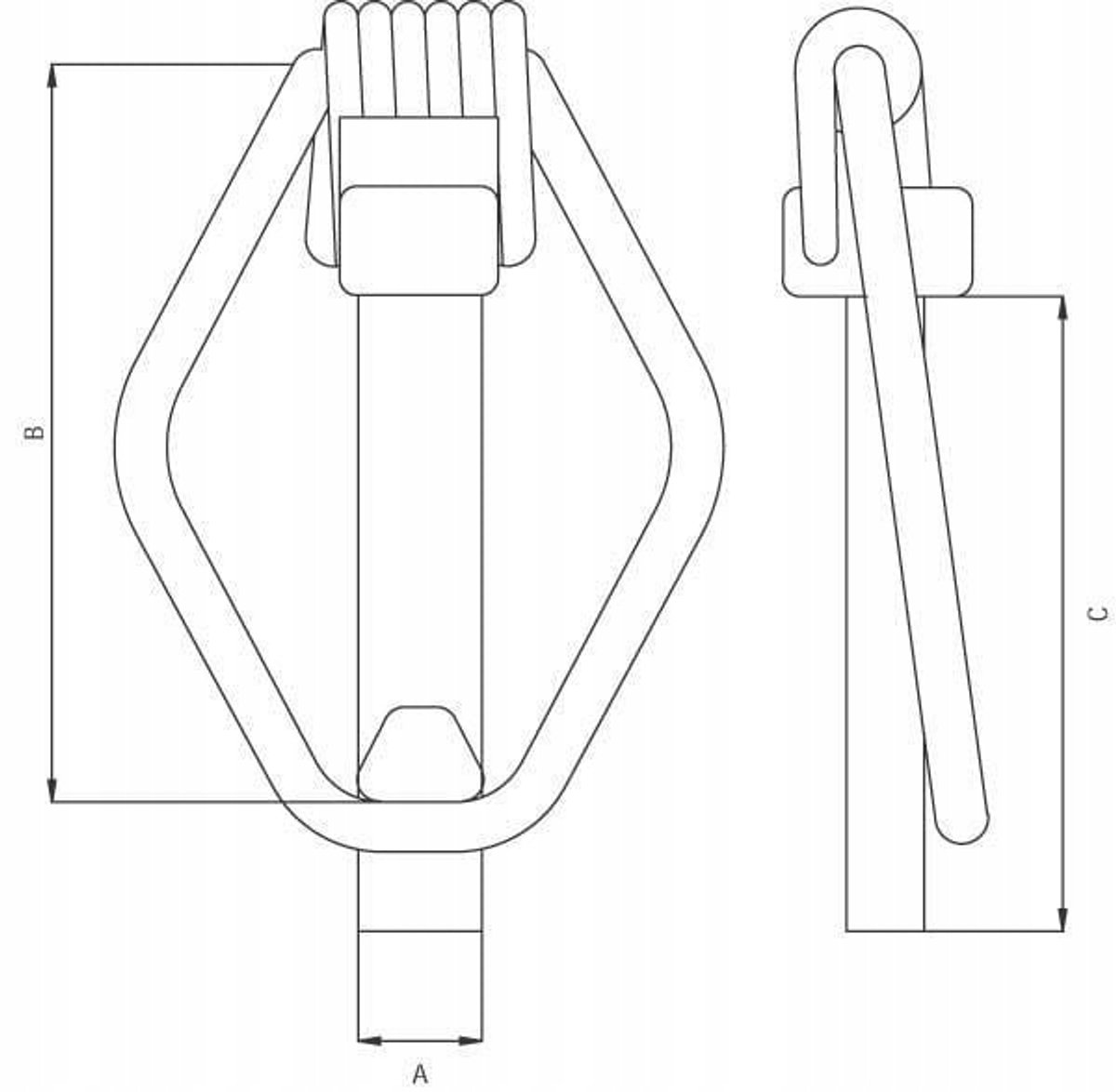 Kramp Verzinkte Vouwpen, 11 mm