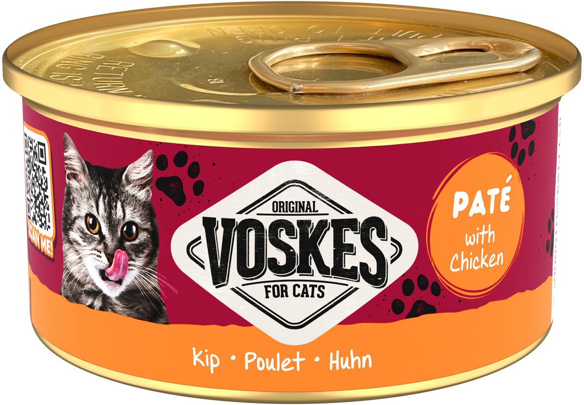 Voskes Paté Kattenvoer - Tonijn - 24 x 85 g
