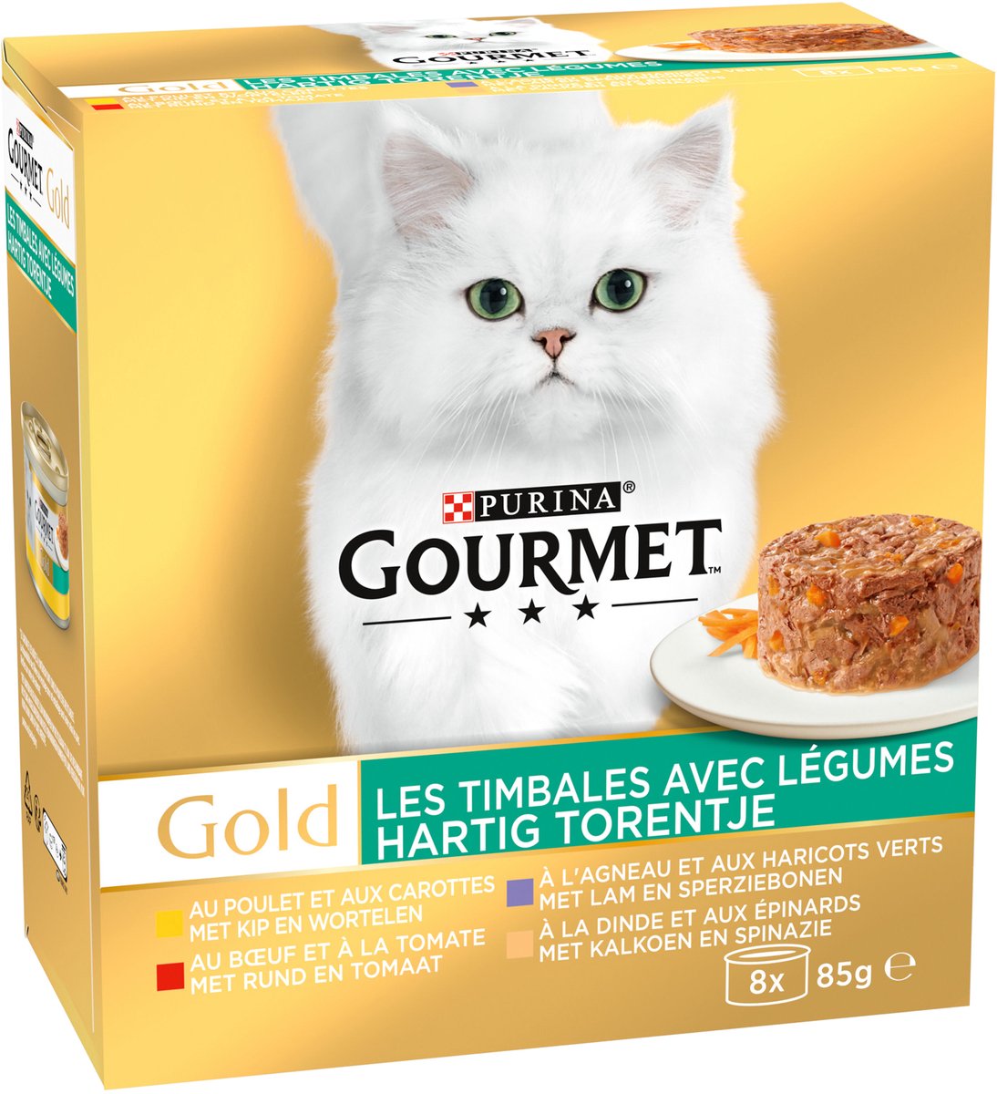 Gourmet Gourmet Gold Hartig Torentje - 16 x 85 g