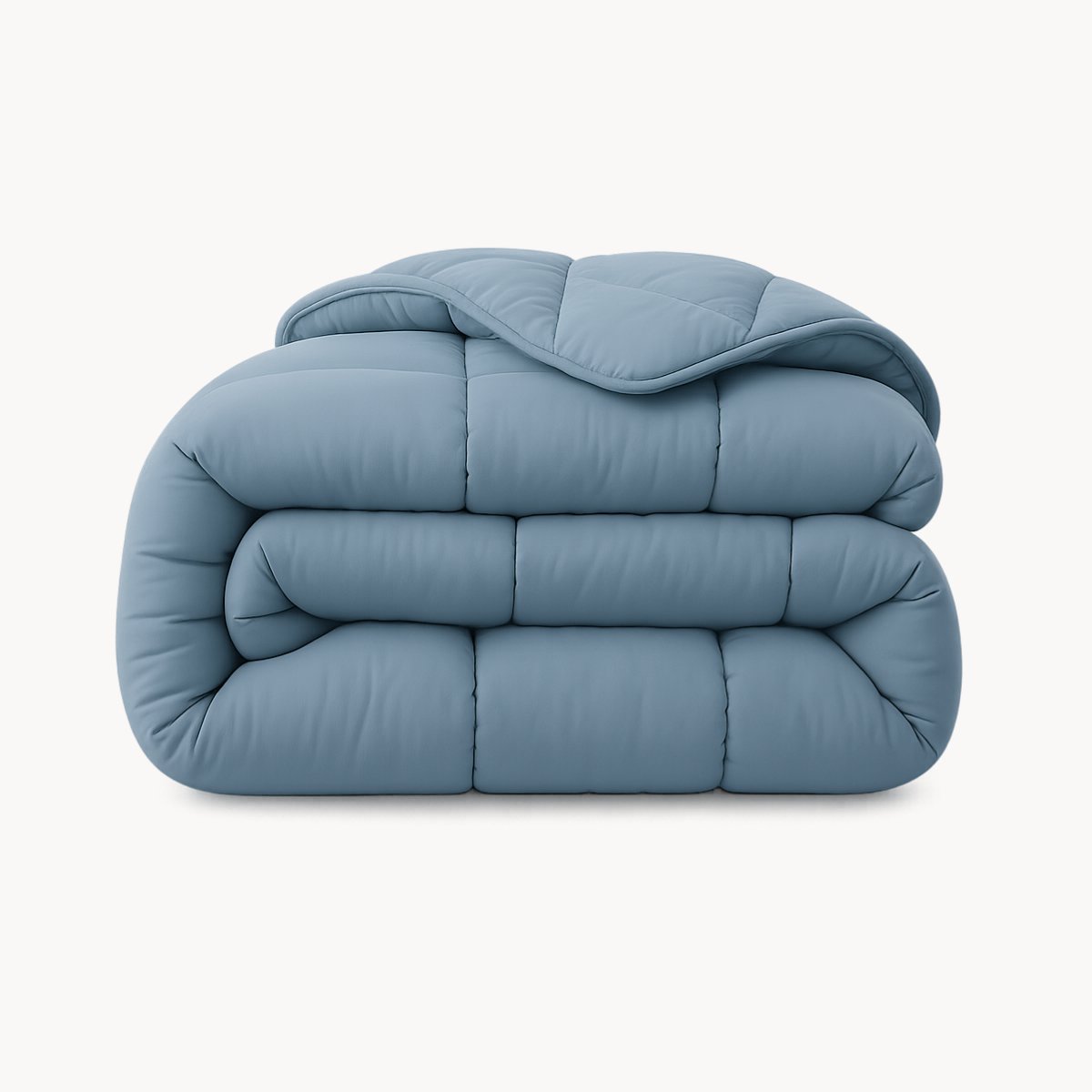 HappyBed Dekbed zonder overtrek 240x200 - Bedrukt dekbed zonder hoes - Hoesloos Dekbed met Print - Wasbaar - Lits Jumeaux - Blue