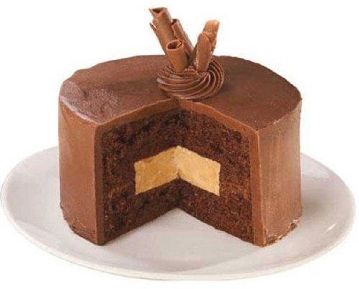 Set van 4 Mini Cakevormpjes voor Individuele Taarten met Vulling