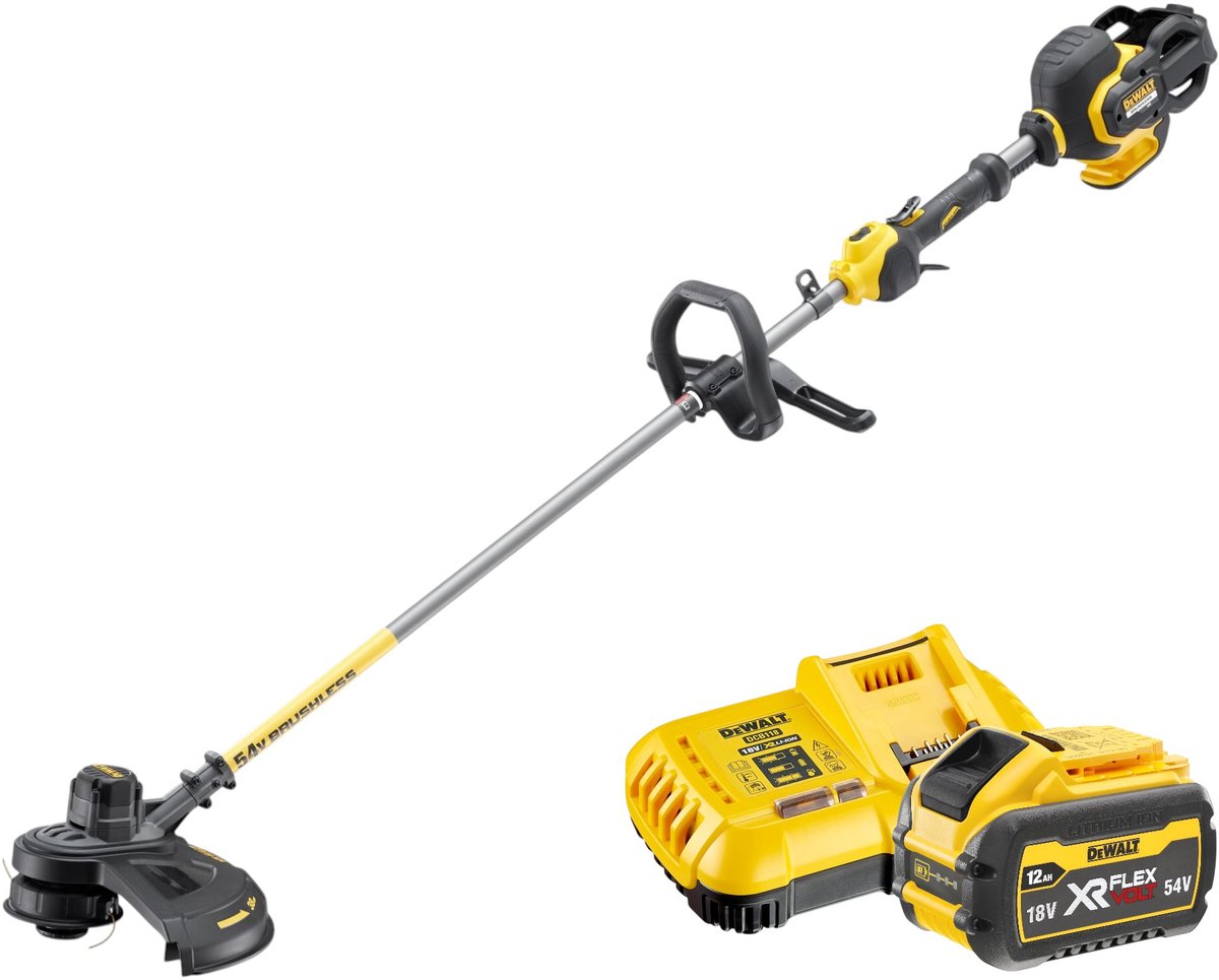 DeWalt DCM 571 Y1 accu-bosmaaier 54 V FlexVolt 38 cm borstelloos + 1x accu 12,0 Ah + oplader