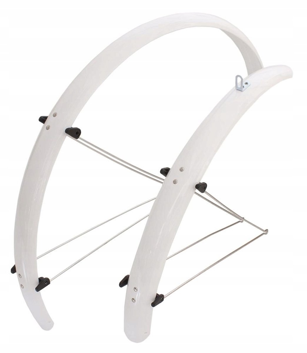 Orion 26" Volledige Spatborden Wit met Spatlappen 53mm