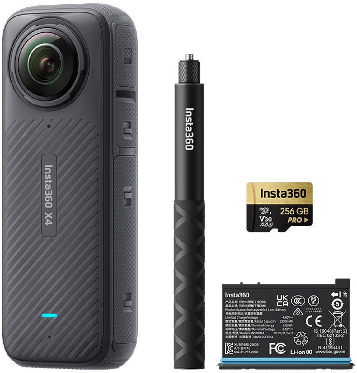 Insta360 X4 Adventure Combo Actiecamera Transparant