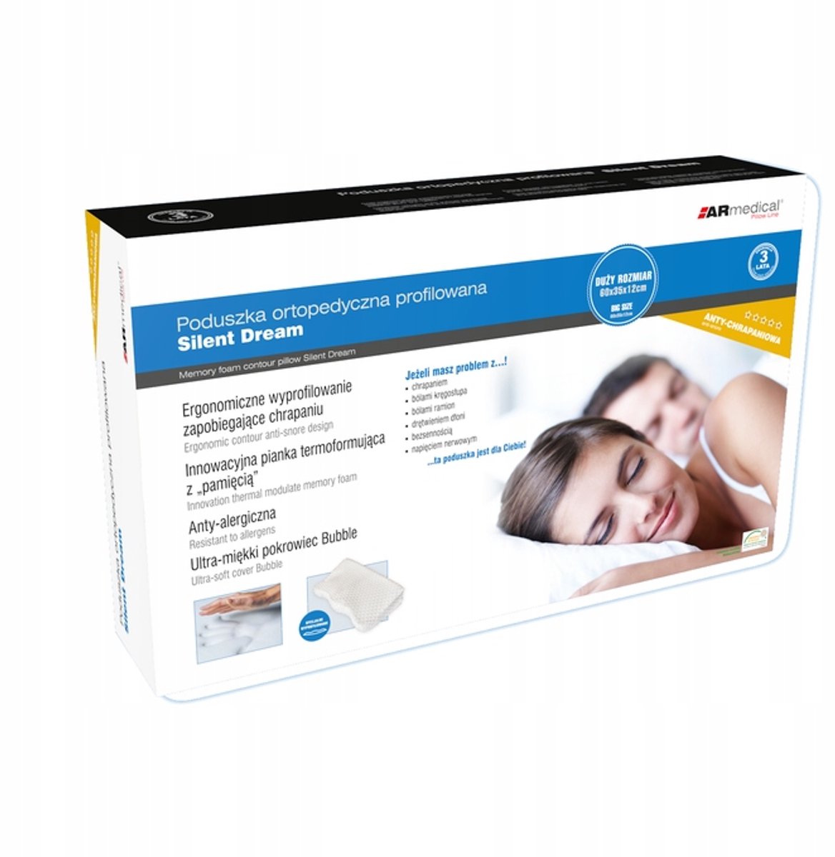 Silent Dream anti-snurkkussen - Ergonomisch en comfortabel