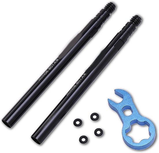 thumbnail: 2 Stuks Rubberen Ventielverlenging 160mm - Bandenventiel Verlenger Voor Auto, Motor, Fiets En Aanhanger